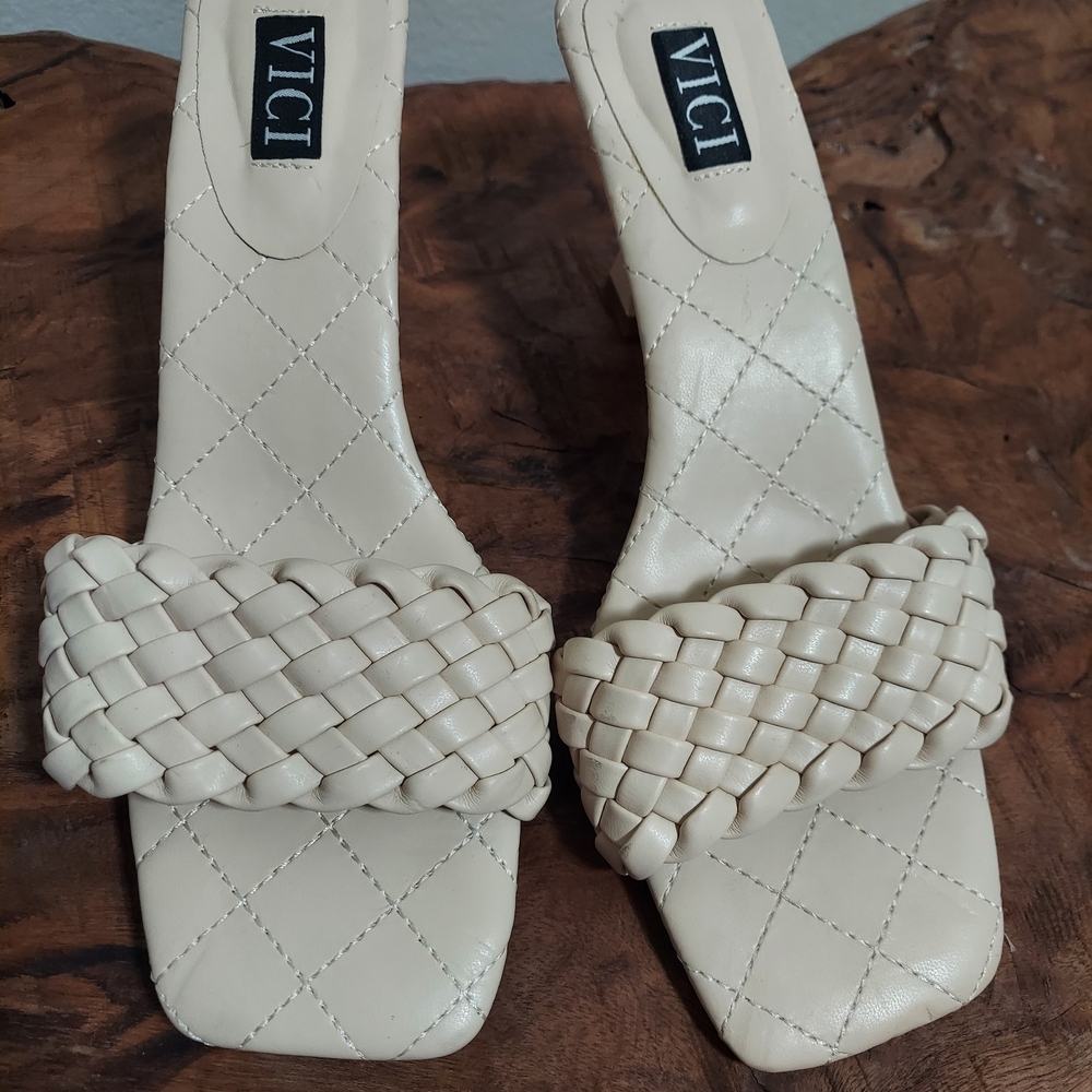SOLD VICI Braided Heels - Picture 1 of 7